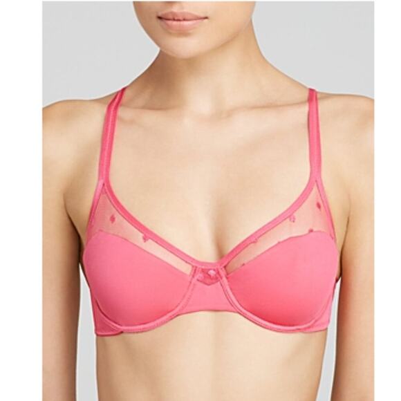 Cosabella Aphrodite Unlined Underwire Bra Pink Garnet Size 32C - Picture 1 of 2